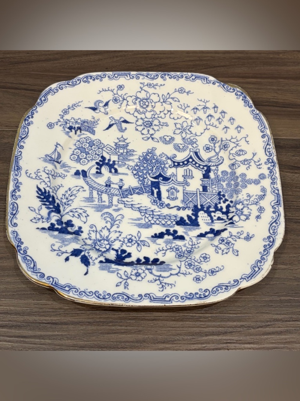 Vintage Royal Albert Crown China Replacement Mikado Square Dinner Plate England